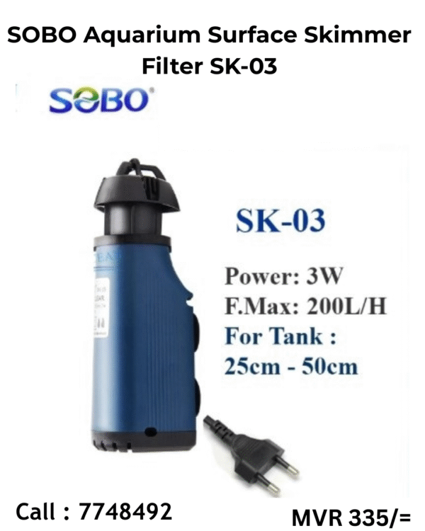 SOBO Surface Skimmer Filter Aquarium filter SK-03 /7748492