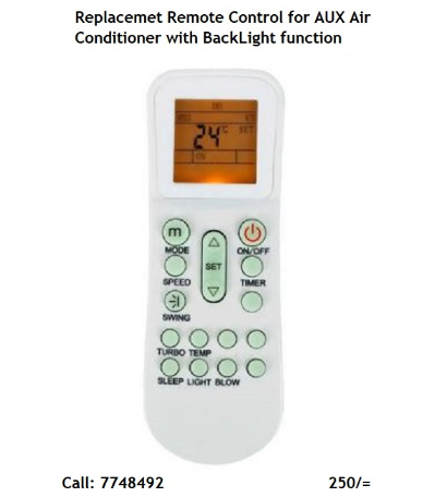 NEW Replacement AC A/C Remote for AUX Air Conditioner Remote Control 7748492