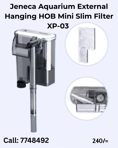 Jeneca Aquarium External Hanging HOB Mini Slim Filter XP-03