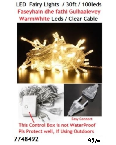LED Fairy Lights100pcs 30ft Long Bokifathi dj, Party, Wedding Warm White 7748492